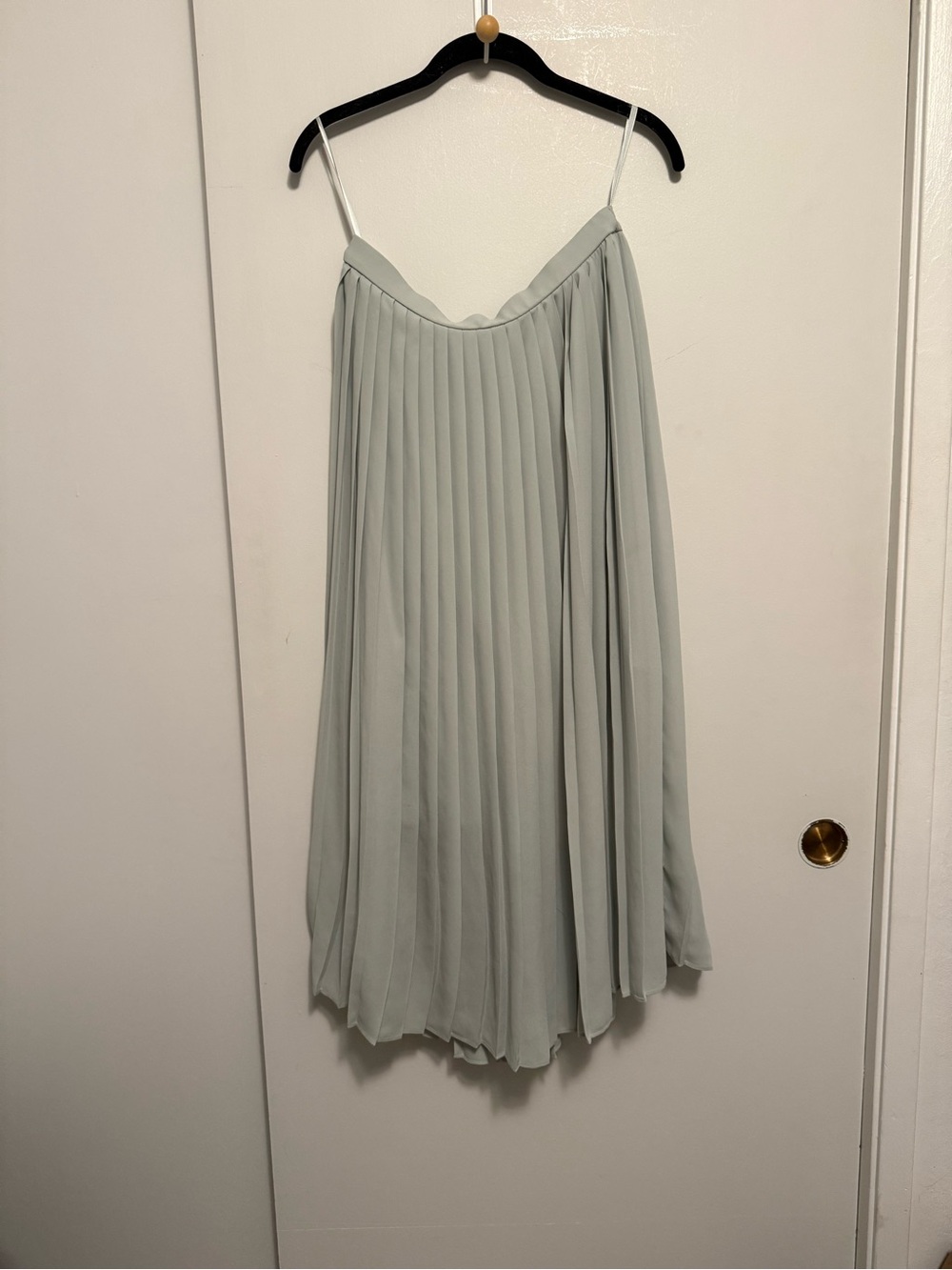 Uniqlo Pleated Maxi Skirt | Green | Size L